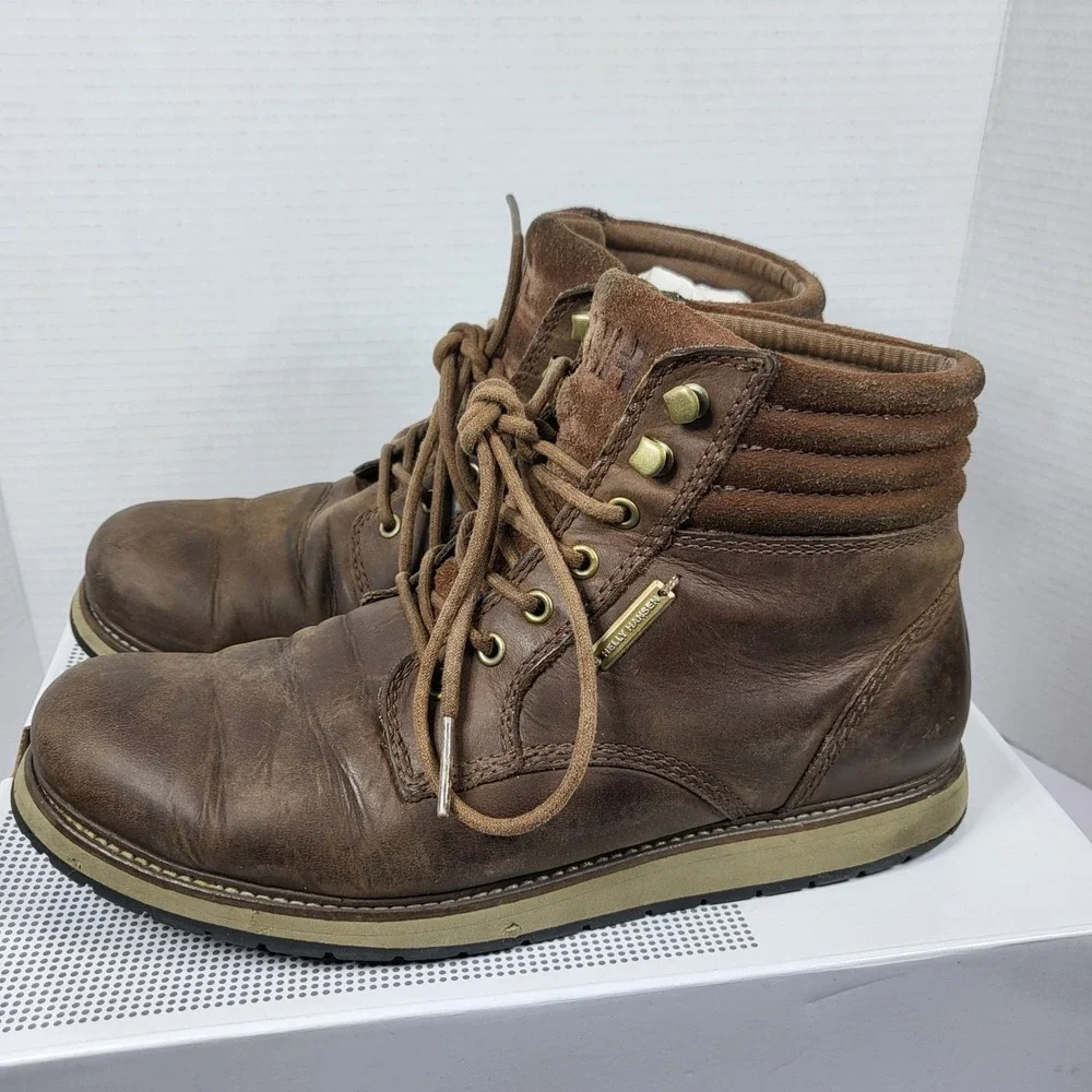 Helly Hansen‎ Conrad Mens 9 Chestnut Leather Boots Brown 108-76.740 Gorpcore